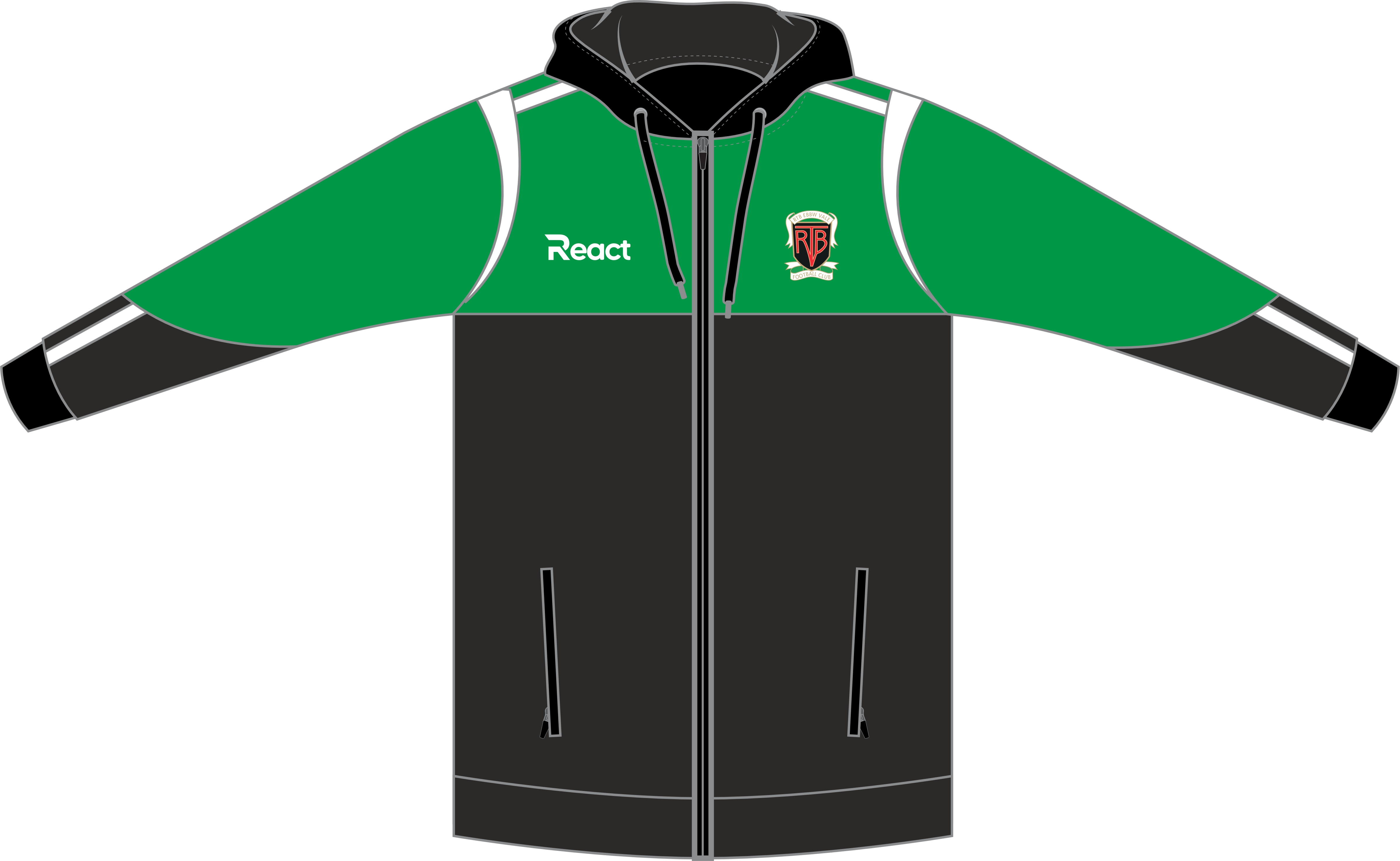 RTB Ebbw Vale FC Full Zip Hoodie (JNR)